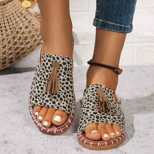 Claire Leopard Sandals