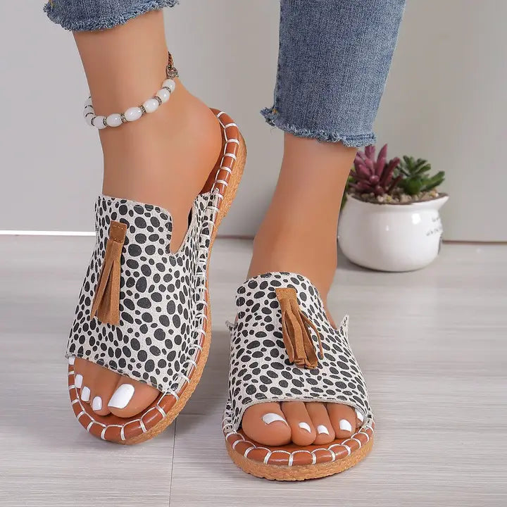 Claire Leopard Sandals